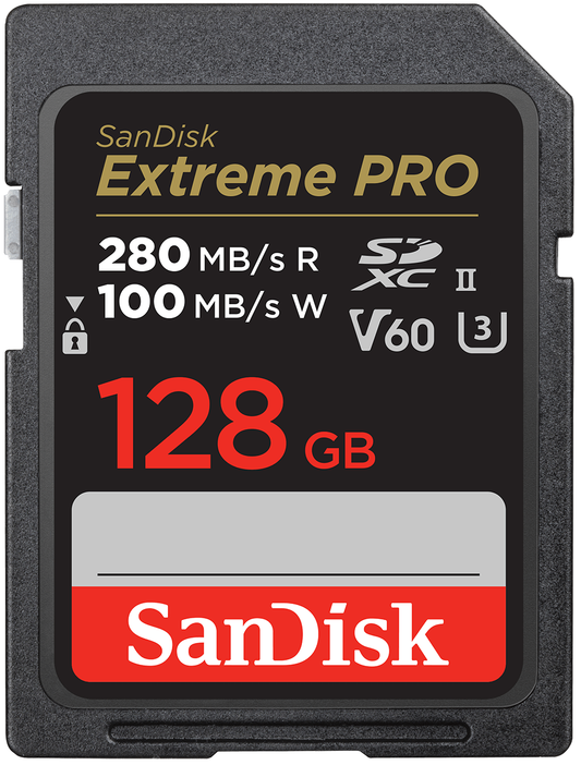Карта памет SDXC SanDisk Extreme Pro, 128Gb, Клас 10 / UHS-2 U3 SDSDXEP-128G-GN4IN