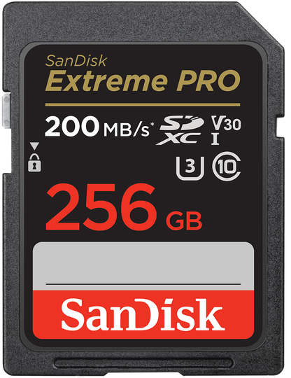 Карта памет SDXC SanDisk Extreme Pro, 256Gb, Клас 10 / UHS-1 U3 SDSDXXD-256G-GN4IN