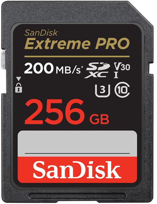 Карта памет SDXC SanDisk Extreme Pro, 256Gb, Клас 10 / UHS-1 U3 SDSDXXD-256G-GN4IN