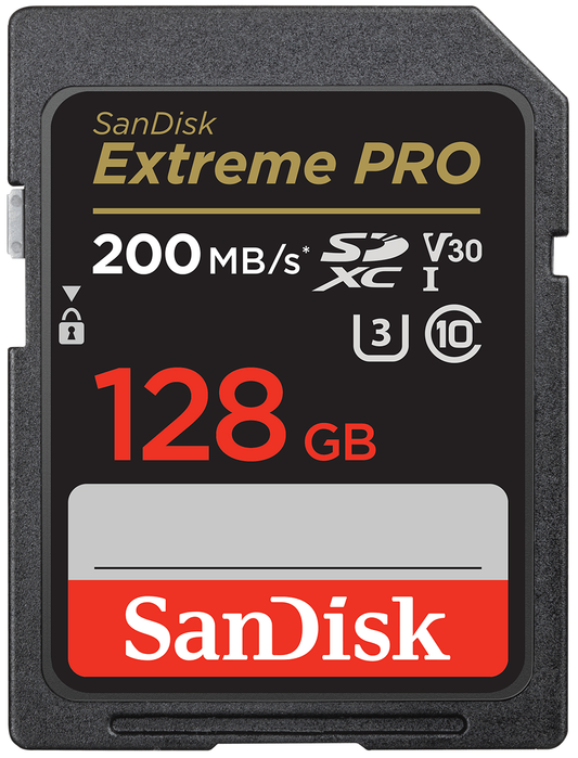 Карта памет SDXC SanDisk Extreme Pro, 128Gb, Клас 10 / UHS-1 U3 SDSDXXD-128G-GN4IN