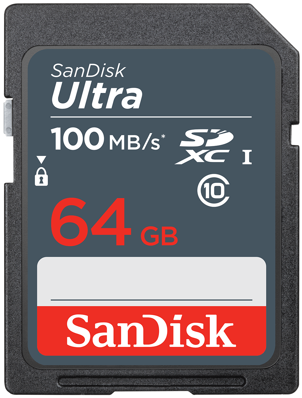 Карта памет SDXC SanDisk Ultra, 64Gb, Клас 10 SDSDUNR-064G-GN3IN
