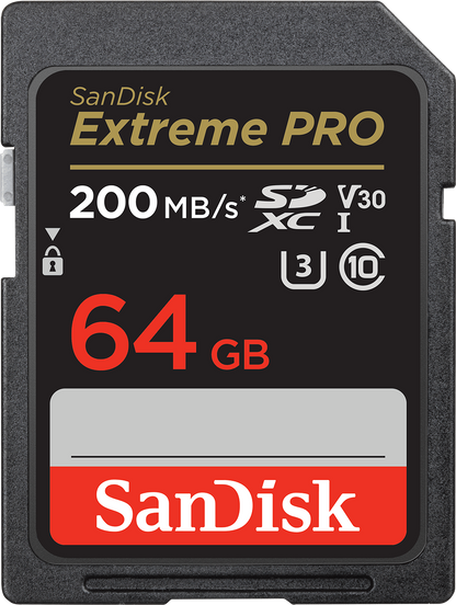 Карта памет SDXC SanDisk Extreme Pro, 64Gb, Клас 10 / UHS-1 U3 SDSDXXU-064G-GN4IN