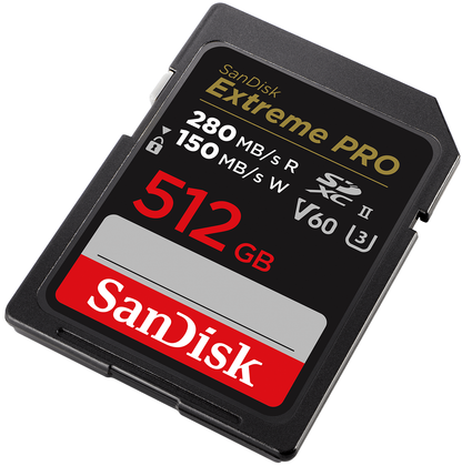 SDXC карта памет SanDisk Extreme Pro, 512Gb, Клас 10 / UHS-2 U3 SDSDXEP-512G-GN4IN