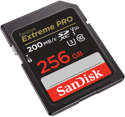 Карта памет SDXC SanDisk Extreme Pro, 256Gb, Клас 10 / UHS-1 U3 SDSDXXD-256G-GN4IN