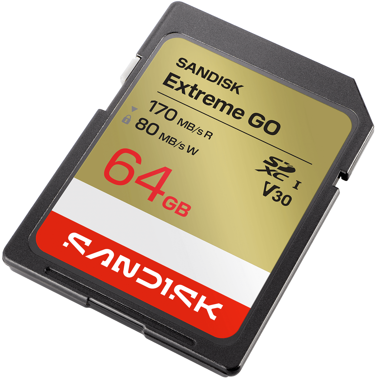 SDXC карта памет SanDisk Extreme Go, 64Gb, Клас 10 / UHS-1 U1 SDSDXGN-064G-GNCIN