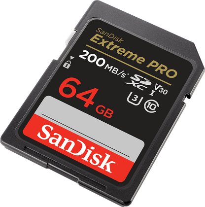 Карта памет SDXC SanDisk Extreme Pro, 64Gb, Клас 10 / UHS-1 U3 SDSDXXU-064G-GN4IN
