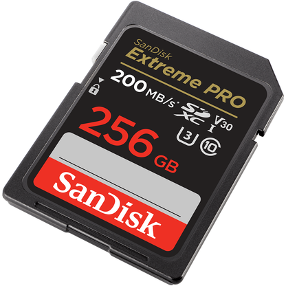 Карта памет SDXC SanDisk Extreme Pro, 256Gb, Клас 10 / UHS-1 U3 SDSDXXD-256G-GN4IN