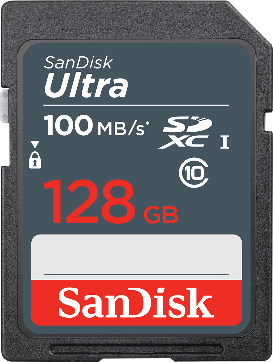Карта памет SDXC SanDisk Ultra, 128Gb, Клас 10 SDSDUNR-128G-GN3IN
