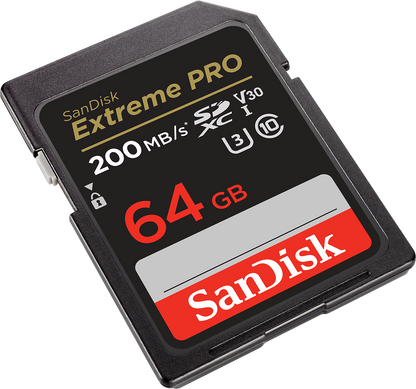 Карта памет SDXC SanDisk Extreme Pro, 64Gb, Клас 10 / UHS-1 U3 SDSDXXU-064G-GN4IN