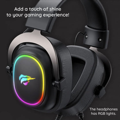 Гейминг слушалки 3.5mm HAVIT H2002P, 2m, Черни