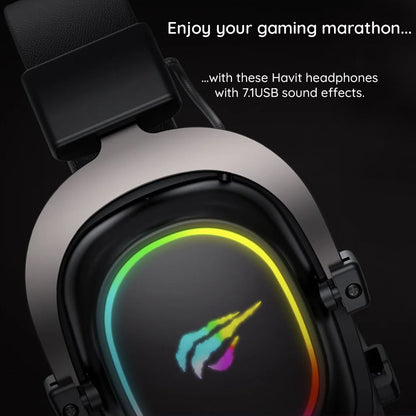 Гейминг слушалки 3.5mm HAVIT H2002P, 2m, Черни