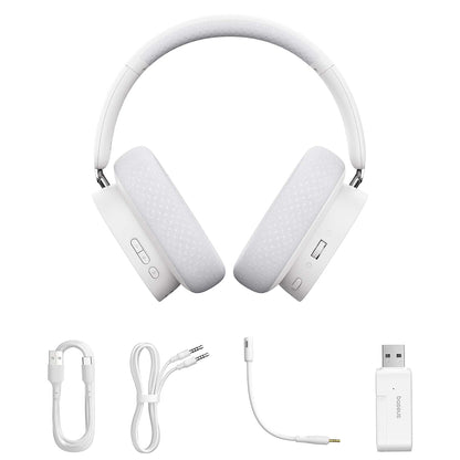 Геймърски безжични слушалки Baseus AeQur GH02, RGB, BT / Wi-Fi / Wired, Черни A00050800113-Z1