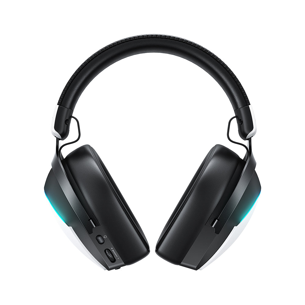 Геймърски безжични слушалки Acefast H11, RGB, BT / Wi-FI / Wired, Бели