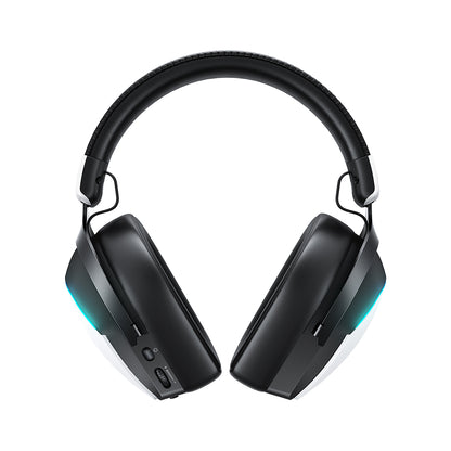 Геймърски безжични слушалки Acefast H11, RGB, BT / Wi-FI / Wired, Бели