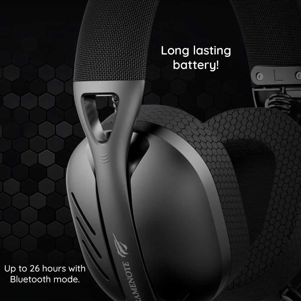 Wireless Gaming Headphones HAVIT Fuxi-H3, BT / Wi-Fi / Wired, Gray