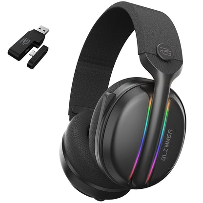 Слушалки за гейминг Proove Glimmer Wireless, RGB, BT / Wi-FI / Wired, Черни WHGL00022001
