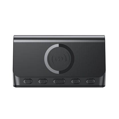 Цифров часовник HAVIT W3041 6в1 с безжично зареждане QI, Черен