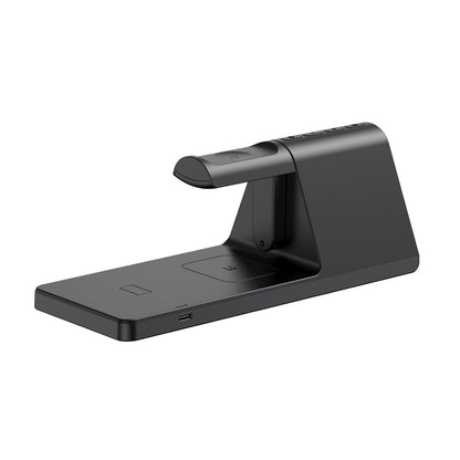 Цифров часовник HAVIT W3042 4в1 с безжично зареждане QI, Черен