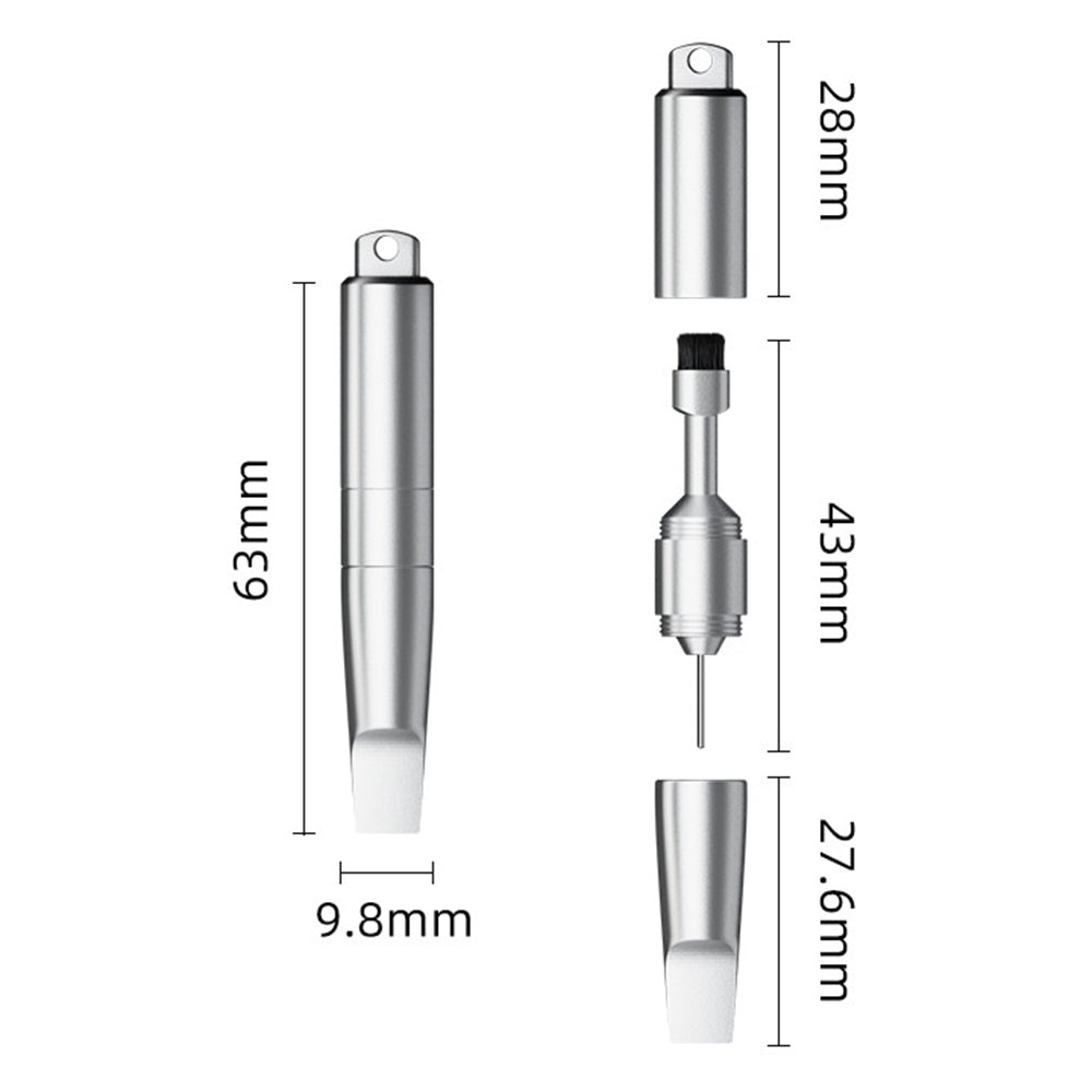 Ключ за SIM OEM CS-02, 3в1, тип ключодържател, сив