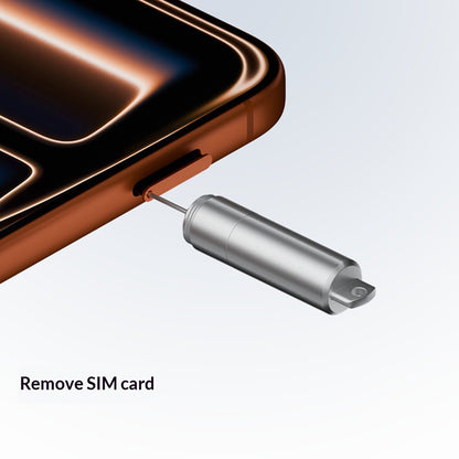 Ключ за SIM OEM CS-02, 3в1, тип ключодържател, сив