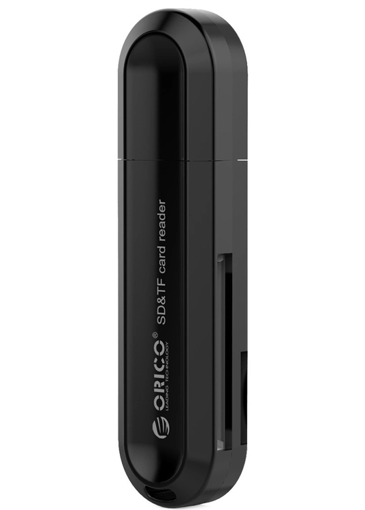 Четец на карти USB 3.0 Orico CRS21, SD - microSD, Черен
