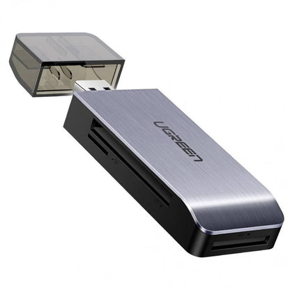 Четец за карти USB 3.0 UGREEN CM180, SD - microSD - CF - MS, Сив