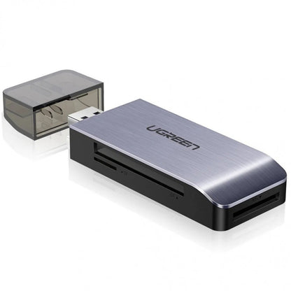 Четец за карти USB 3.0 UGREEN CM180, SD - microSD - CF - MS, Сив