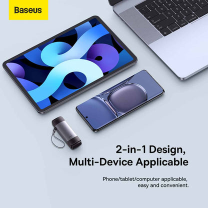 Четец на карти USB / USB-C Baseus Lite, SD - microSD, сив WKQX060113 