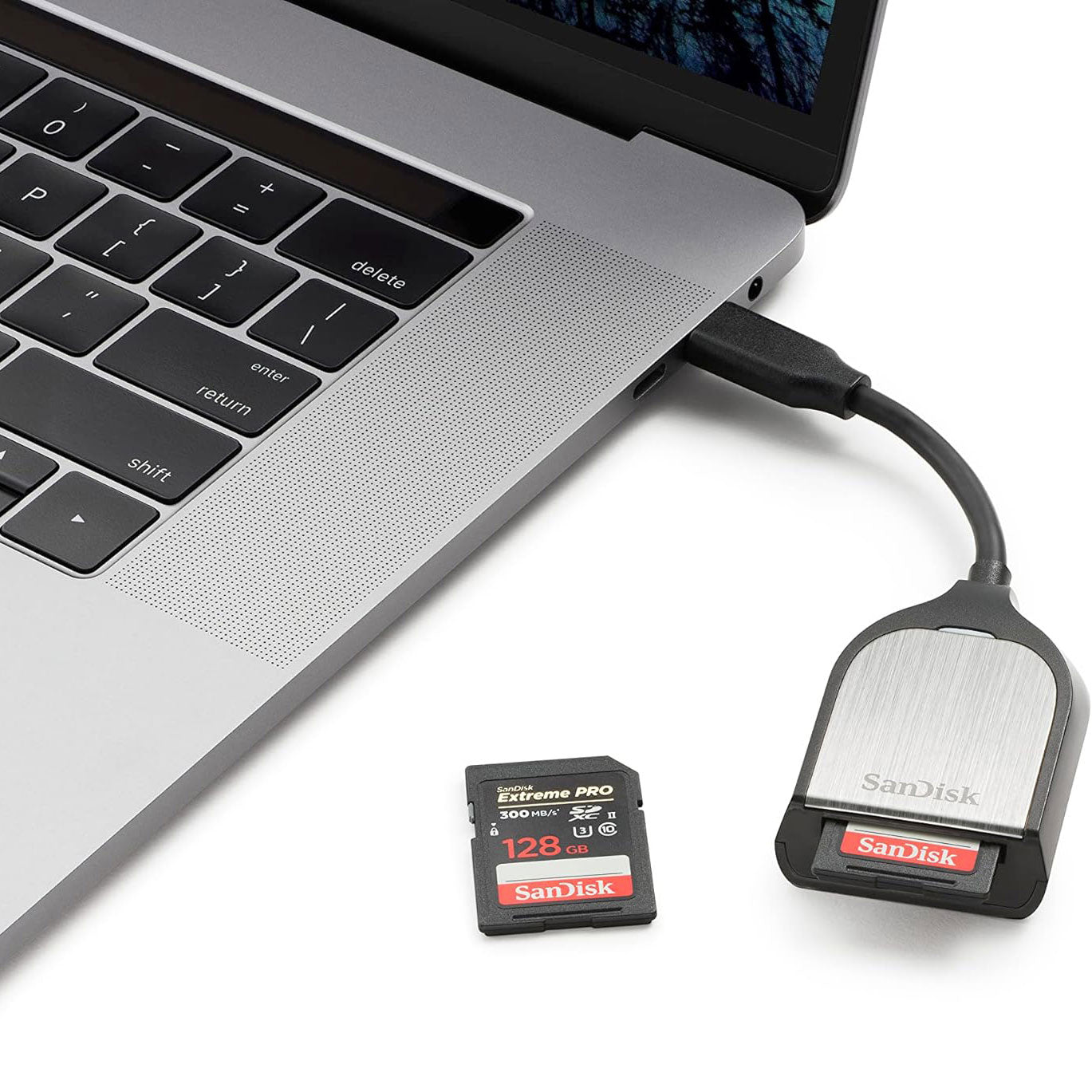 SanDisk Extreme PRO USB-C четец за карти, SD, сив SDDR-409-G46 