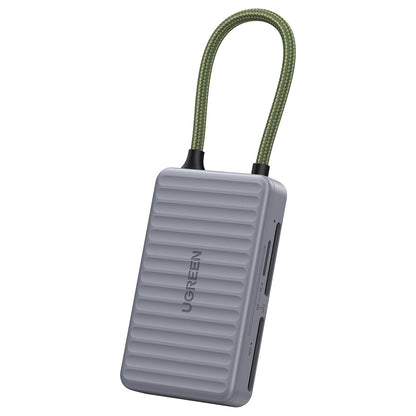 Четец за карти USB-C с органайзер UGREEN 55886, 2 x SD - microSD, Сив