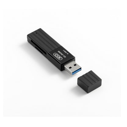 USB 3.0 XO Design DK05B Card Reader, SD - microSD, Black