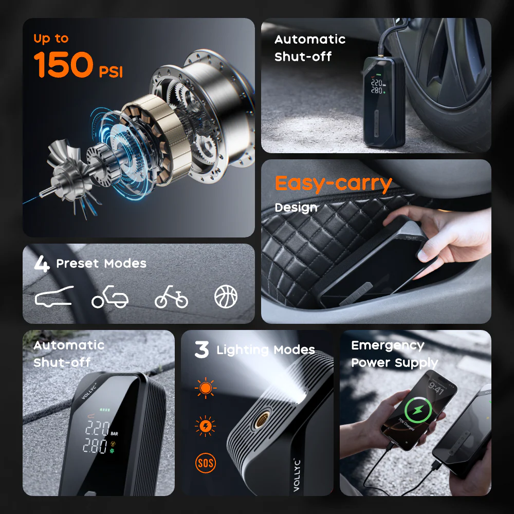 Автомобилен компресор Flextail Evo 150