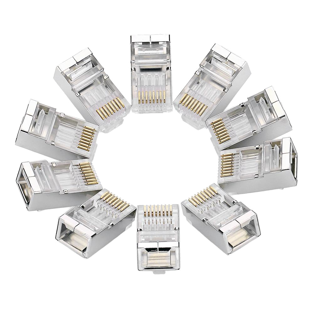 Мрежов конектор UGREEN NW111, RJ45, Cat6, Комплект 10 броя