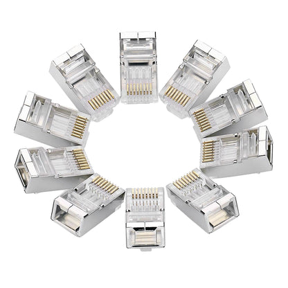 Мрежов конектор UGREEN NW111, RJ45, Cat6, Комплект 10 броя