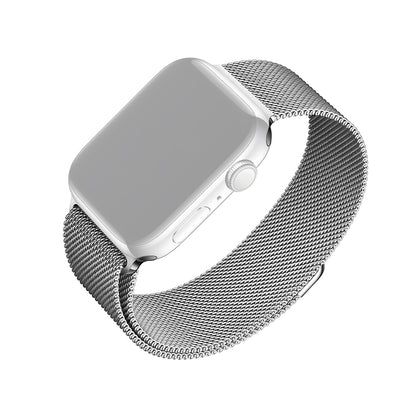 Каишка Fixed Mesh за Apple Watch 42mm / 41mm / 40mm / 38mm Series, Сребриста