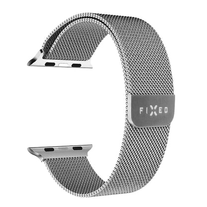 Каишка Fixed Mesh за Apple Watch 42mm / 41mm / 40mm / 38mm Series, Сребриста