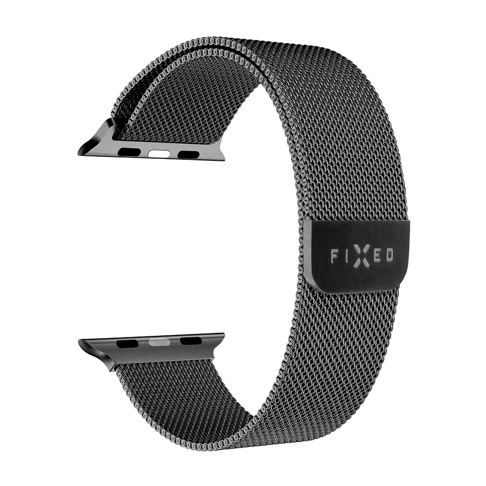 Каишка Fixed Mesh за Apple Watch 42mm / 41mm / 40mm / 38mm Series, Черна