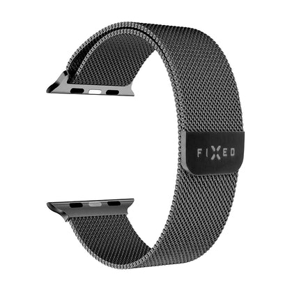Каишка Fixed Mesh за Apple Watch 49mm / 46mm / 45mm / 44mm / 42mm Series, Черна