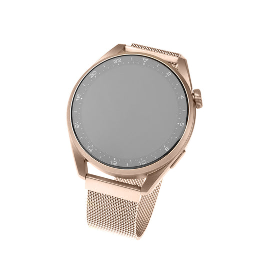 Каишка Fixed Mesh за Huawei Watch / Garmin Watch Series, 18 мм, розово злато