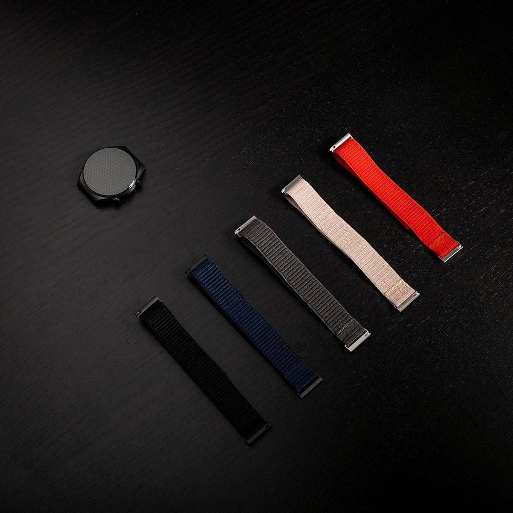 Каишка Fixed Nylon Sporty за Samsung Galaxy Watch / Huawei Watch Series, 20mm, Тъмносиня