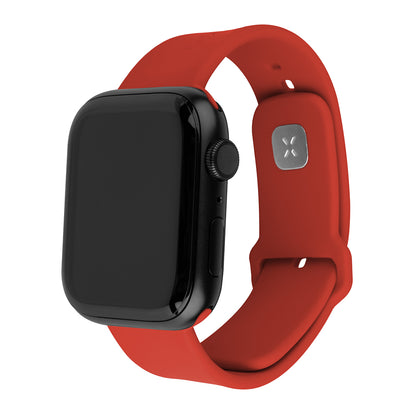 Каишка Fixed Silicone Sporty за Apple Watch 42mm / 41mm / 40mm / 38mm Series, Червена