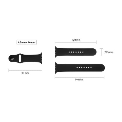 Каишка Fixed Silicone Sporty за Apple Watch 49mm / 46mm / 45mm / 44mm / 42mm Series, Вишнева