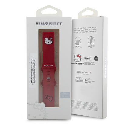 Каишка Hello Kitty Silicone Kitty Head за Samsung Galaxy Watch / Huawei Watch 46mm / 45mm / 41mm Series, Розова