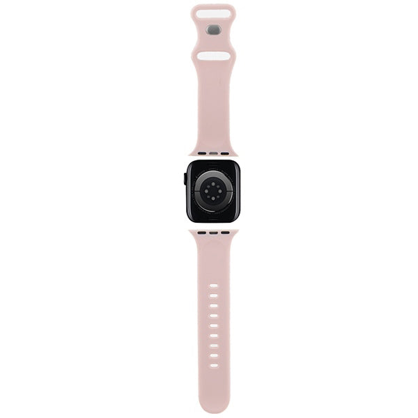 Каишка Hello Kitty Silicone Tags Graffiti за Apple Watch 42mm / 41mm / 40mm / 38mm Series, Розова