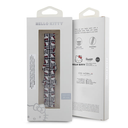 Каишка Hello Kitty Silicone Tags Graffiti за Samsung Galaxy Watch / Huawei Watch Series, Черна