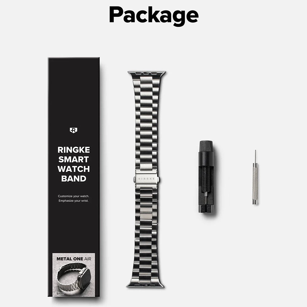 Каишка Ringke Metal One Air за Apple Watch 49mm / 46mm / 45mm / 44mm Series, Сребриста