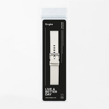 Ringke One Basic Bold Strap for Fossil Watch / Mobvoi Watch / Suunto Watch Series, 24mm, White