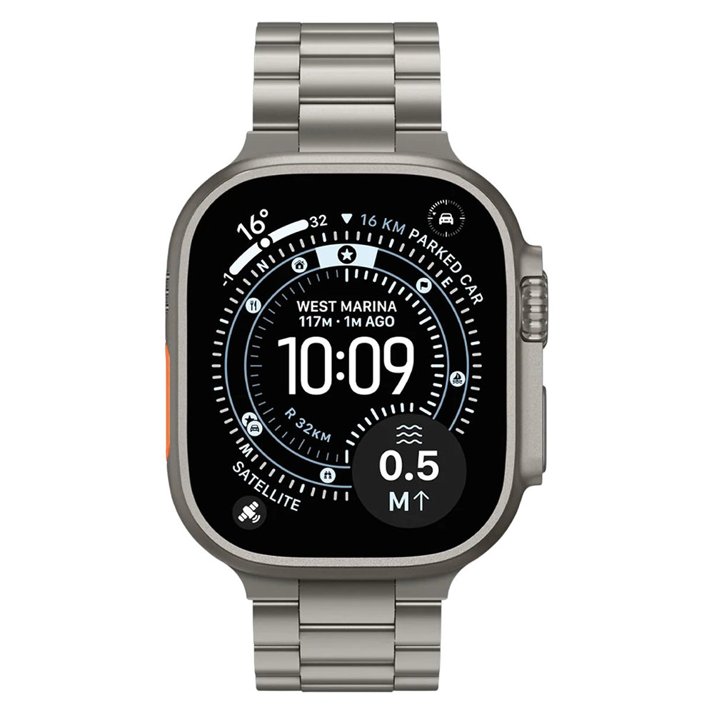 Каишка Spigen Modern Fit Titanium за Apple Watch 49mm / 46mm / 45mm / 44mm Series, сива AMP09105