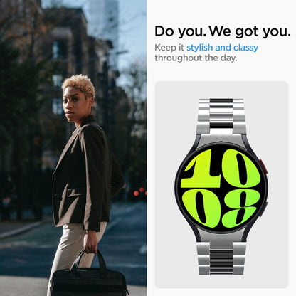 Каишка Spigen Modern Fit за Samsung Galaxy Watch6 44mm, Сребриста