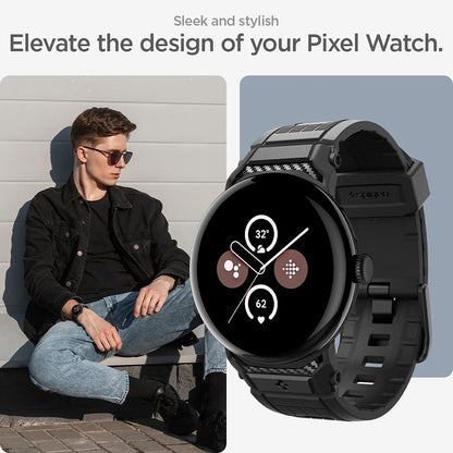 Каишка Spigen Rugged за Google Pixel Watch 45mm Series, Черна AMP07600